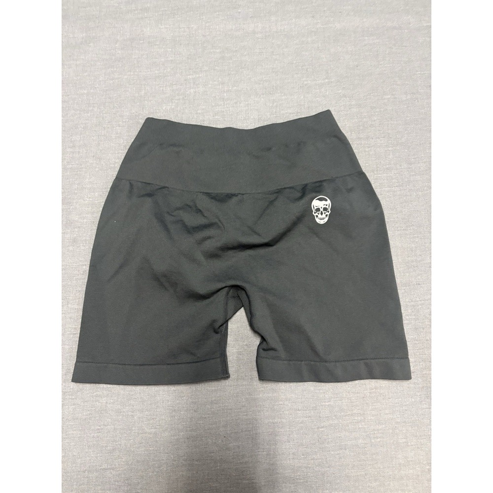 Gym Reapers Women's Small 4" Infinity Shorts Dark Grey Glute Butt Scrunch